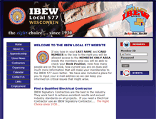 Tablet Screenshot of ibewlu577.com